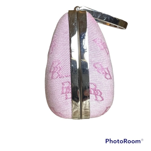 Brentano Hard-sided Mini Purse w/metal gemmed clasp Pink - OS - Picture 3 of 6